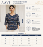 AAVI Midnight Bloom Cotton Top - Image 2