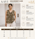 AAVI Sandstone Vine Cotton Peplum Top - Image 2