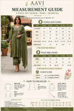Olive Bloom Mul Chanderi Set - Image 2