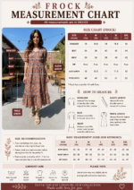 Rust Bloom Kalamkari Cotton Midi Frock - Image 2