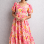 Candy Bloom Kota Midi Frock