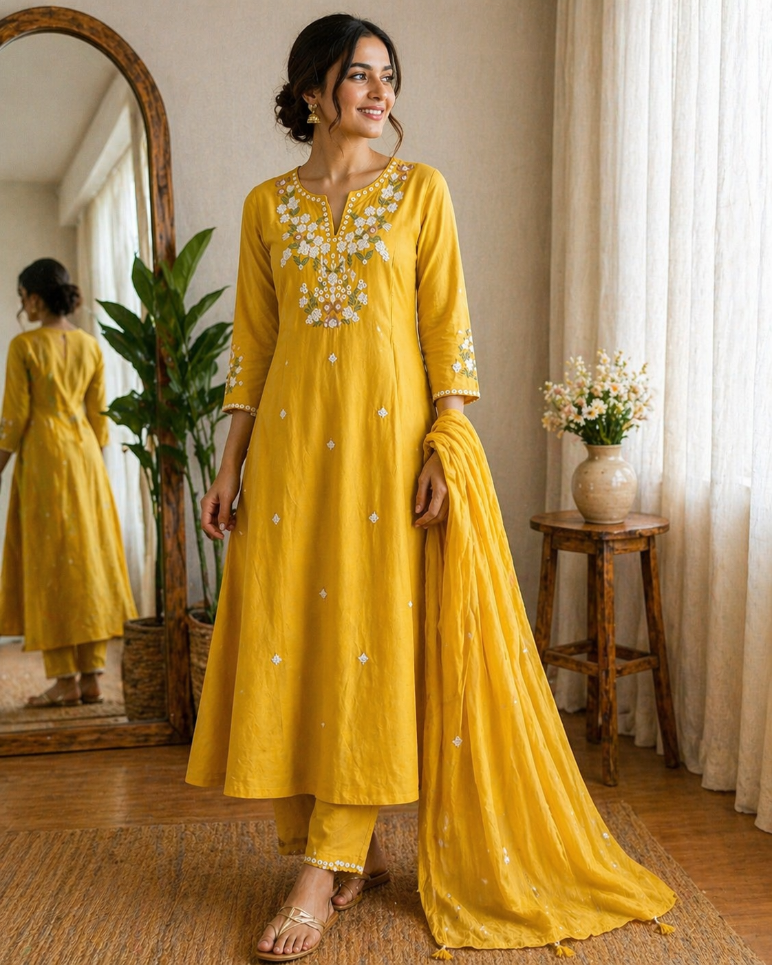 9B91D7A0-FF19-4BE8-92F1-5354A508FEC9 Golden Glow Mul Cotton Set - Image 1