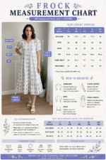 Blue Dots Cotton Midi Frock - Image 2