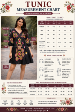 Midnight Bloom Embroidered Tunic Dress - Image 2
