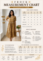 Mustard Leaf Print Cotton Midi Frock - Image 2