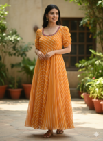 Sunlit Leheriya Anarkali Dress