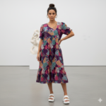 Midnight Bloom Kota Midi Frock