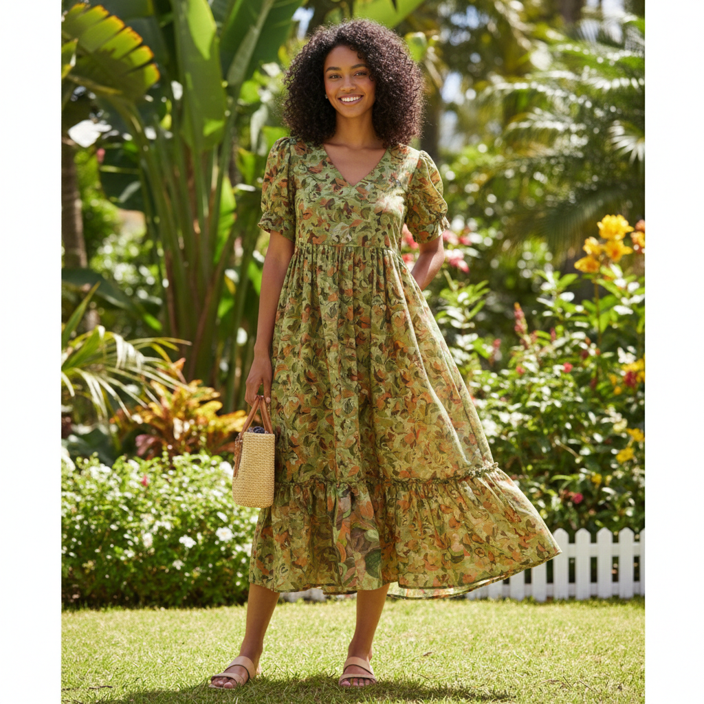 IMG_1293 Olive Garden Kota Midi Frock - Image 1