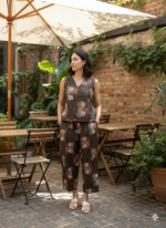 AAVI Mocha Bloom Co-ord Set - Image 2