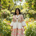 Blush Garden Embroidered Tunic Dress