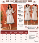 Ivory Noir Embroidered Cotton Dress - Image 2