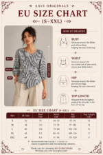 AAVI Originals Monochrome Stripe Wrap Top - Image 2