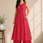 Ruby Blossom Cotton Co-Ord Set