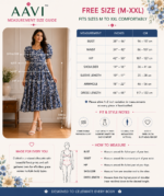 Moonlit Bloom Georgette Midi Dress - Image 2