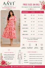 Blush Blossom Georgette Midi Frock - Image 2