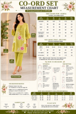 Lime Blossom Mul Chanderi Co-ord Set - Image 2