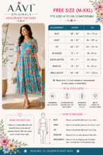 Azure Blossom Chiffon Midi Dress - Image 2
