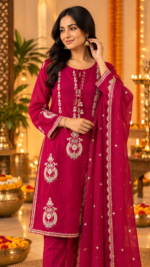 Ruby Royale Mul Cotton 3-Piece Suit Set - Image 4