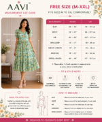 Blue Meadow Chiffon Midi Dress - Image 2