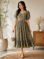 Olive Garden Georgette Midi Frock