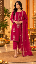 Ruby Royale Mul Cotton 3-Piece Suit Set - Image 7