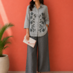 Midnight Bloom Cotton Co-ord Set