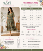 Olive Meadow Georgette Midi Dress - Image 2